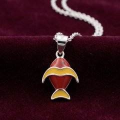 The Little Joy Enamel Fish Pendant