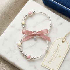 Pastel Dreams Sterling Silver Baby Bangle
