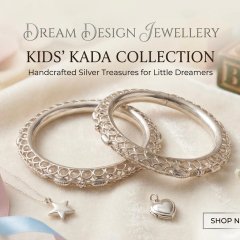 Enchanting Elegance: Dream Design Kids' Silver Bangles
