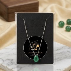 The Verdant Pear Drop Necklace
