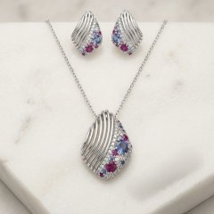 The Aurora Asymmetric Multi-Gemstone Set