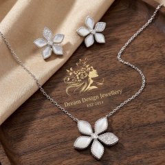 The Blossom Mother-of-Pearl & Pavé Statement Set