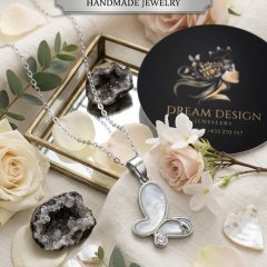 The Seraphina Mother-of-Pearl Butterfly Necklace