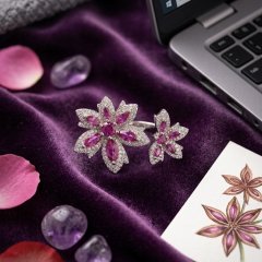 The Dahlia Double Bloom Wrap Ring