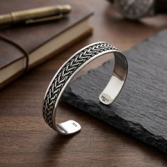 The Valhalla Woven Wheat Cuff