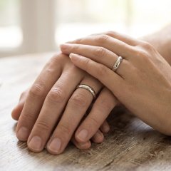 The Eternity Classic Matching Silver Bands