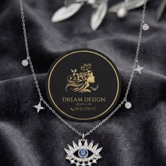925 Silver Celestial Evil Eye & Star Necklace