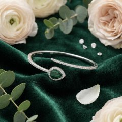 Malachite Teardrop Wrap Bracelet