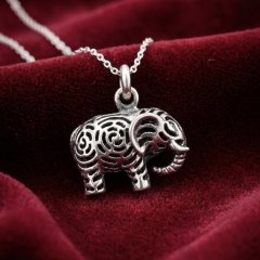 925 Silver Kids Lucky Elephant Pendant