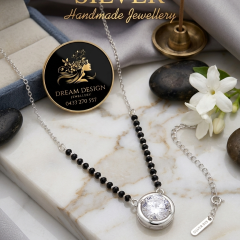 925 Silver Modern Solitaire Mangalsutra