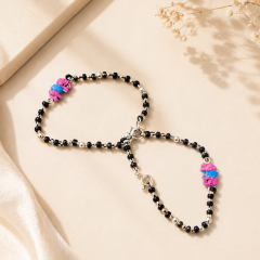 Pink & Blue Elephant Silver Kids Nazariya