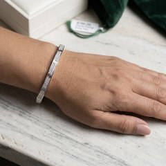 The Signature Pavé Screw Motif Bangle