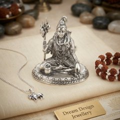 Handcrafted 925 Sterling Silver Shiva Murti