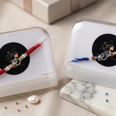 Divine Beginnings: 925 Sterling Silver Om Ganesha Rakhi