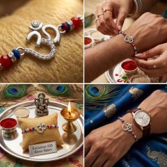 The Sacred Vibe: Om 925 Sterling Silver Rakhi Collection
