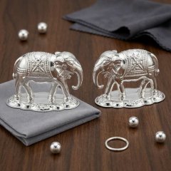 The Regal Heritage Silver Elephant Set