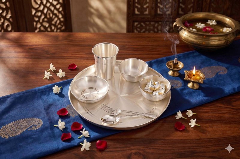 0395 Silver Dinner Sets